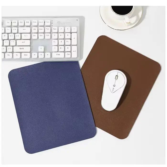 Petit tapis de souris en cuir PU
