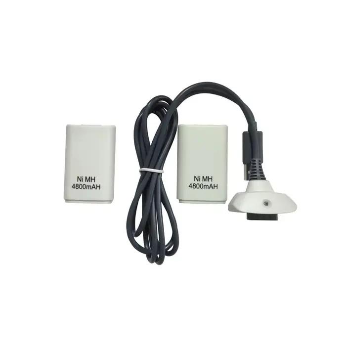 3IN 1 4800mAh rechargeables 2 Batteries avec 1 câble de chargement