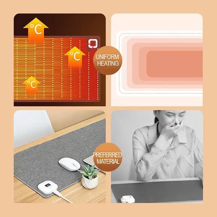 Tapis de souris chauffant 80x33cm 35 ℃ /40 ℃ /45 ℃ /50 ℃ /55 ℃ /60 ℃