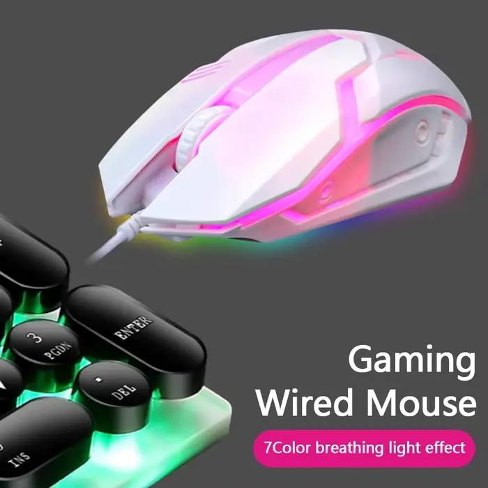 Souris de jeu Limei S1 E Sport LED rétro éclairée filaire USB pour bureau et portable occasionnelle ou quotidienne gaming