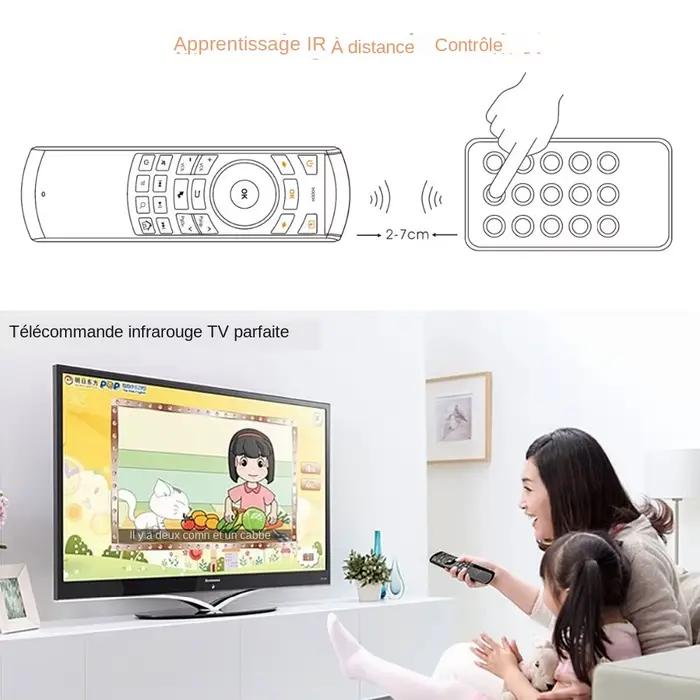 Rii i25 2.4G Mini clavier souris sans fil avec télécommande IR PC Teclado pour tablette Smart Android TV Box