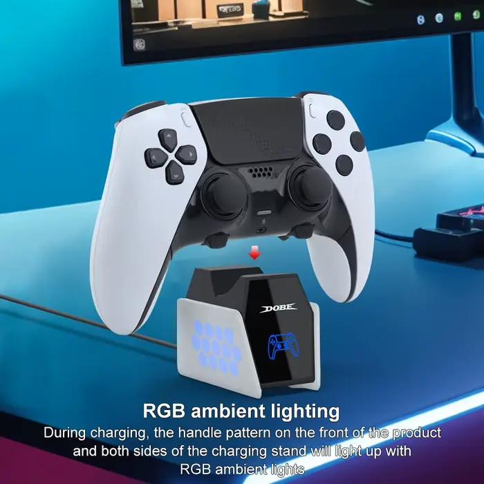 Station de charge optimisée pour manette PS5 avec chargeur de contrôleur de lumière LED