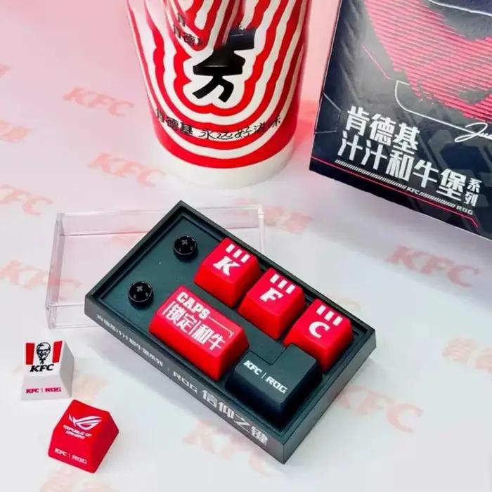Kfc Keycap clavier mécanique Rog Collaboration bricolage modèle Anime dessin