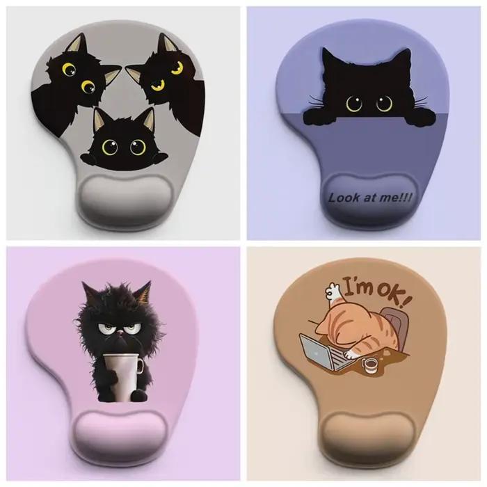 Tapis de souris ergonomique en forme d'animal