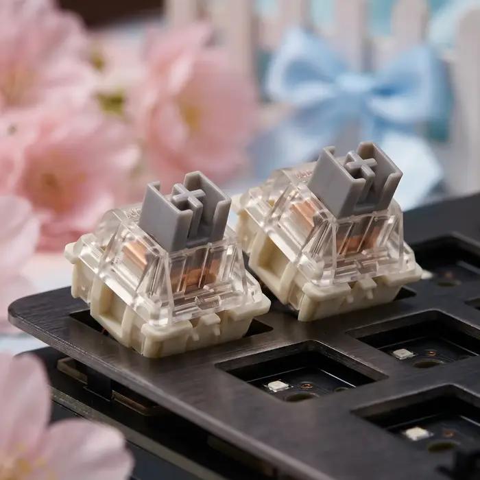 Interrupteurs mécaniques Gateron G Silver Pro linéaires 43g pré-lubrifiés 3 broches à échange à chaud pour clavier personnalisé MX Gaming DIY