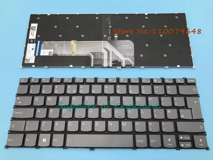 Clavier anglais/russe/français/espagnol latin/royaume-uni/portugais pour Lenovo Yoga Slim 7-14ARE05 7-14ITL5 7-14IIL05 7-14ITL05 rétro-éclairé