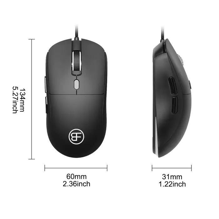 Souris filaire USB ajustable à 6 boutons