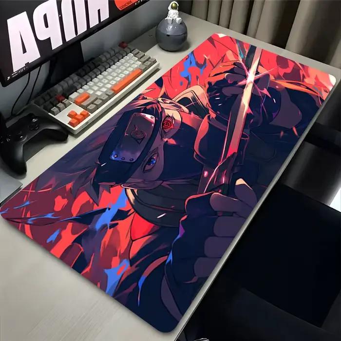 Tapis de souris grand format pour gamer Naruto Kakashi Hatake