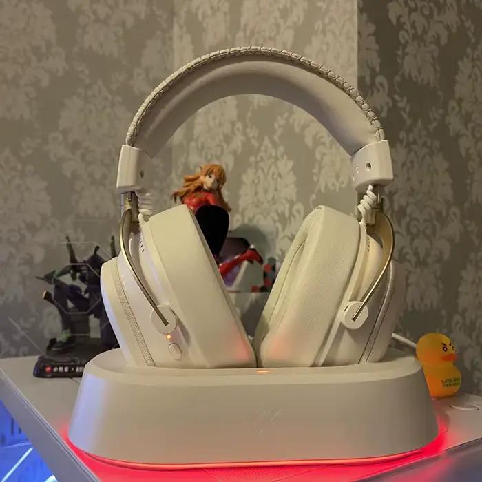 MCHOSE V9 Turbo casque de jeu de charge sans fil sur l'oreille quatre modes avec Microphone