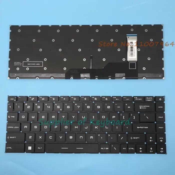 Nouveau clavier anglais/russe/espagnol/italien/français/arabe/hébreu pour MSI Creator 15 A10SE A10SF 15M A9SD A9SE A10SD