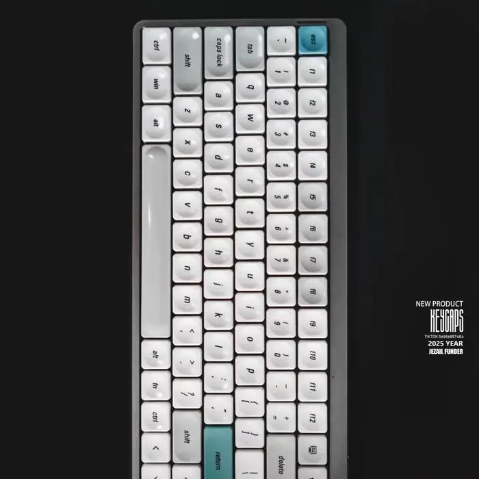 Déjà Vu thème profil bas Keycap PBT personnalisé Simple rétro gris clavier capuchon Original bureau jeu