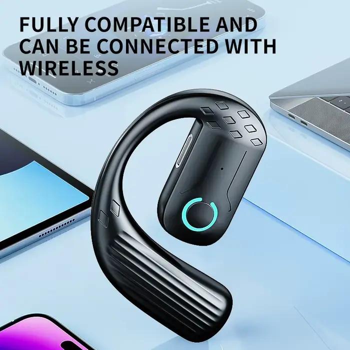 Casque sans fil ouvert Bluetooth 5.4 180 ° Rotation réglable gauche droite oreille universelle écouteur micro Sport