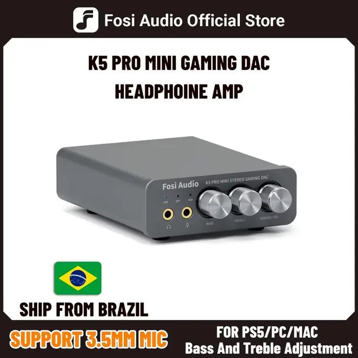 Amplificateur audio USB Fosi Audio K5 PRO pour jeux avec microphone
