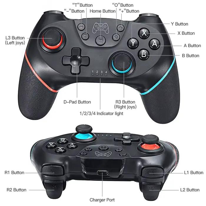 Sans fil Bluetooth pour Nintendo Switch et OLED Lite contrôleur PC manette de jeu contrôle ordinateur jeu Pad Mando commande jeu