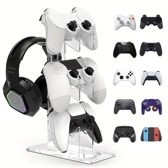 Support de contrôleur universel LOKPAD 3 couches pour PS5 PS4 avec rangement téléphone en blanc clair rouge noir pour gamer organisation et style