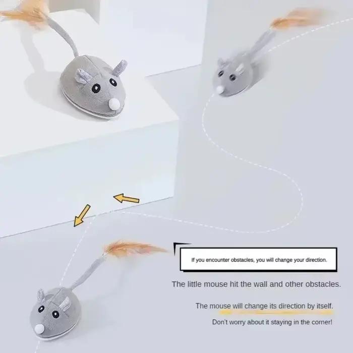 Souris interactive mobile chat grinçant détection automatique
