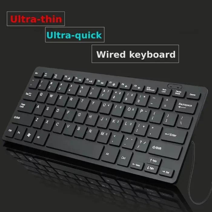 Clavier filaire 78 touches silencieux et portable pour ordinateur portable tablette et déplacement professionnel occassions spéciales