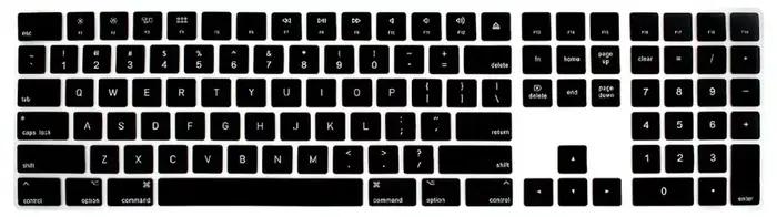 Coque de protection en silicone pour Apple Magic Keyboard A1843 avec pavé numérique modèle américain pour un clavier propre et en bon état occasions professionnelles et personnalisation