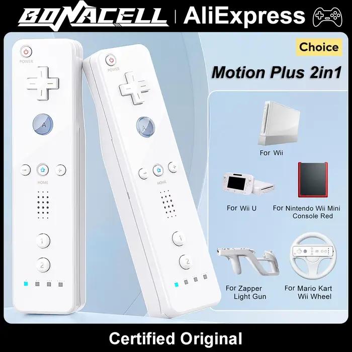 Contrôleurs de jeu pour Nintendo Wii/WiiU Console contrôleur 2in1 gauche/droite manette de jeu sans fil