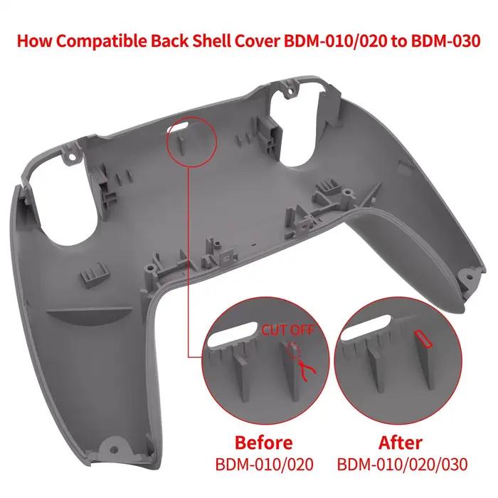 Coque arrière de remplacement pour manette PS5 BDM-010/020/030
