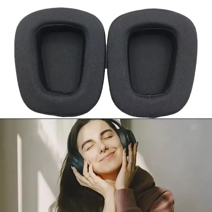 Coussinets d'oreille pour casque de jeu Logitech G533 G633 G935 G231 G433 G533 G633 G635 G933 G935 tissu maillé avancé confort doux isolation acoustique nettoyage facile occasion gaming cadeau gamer