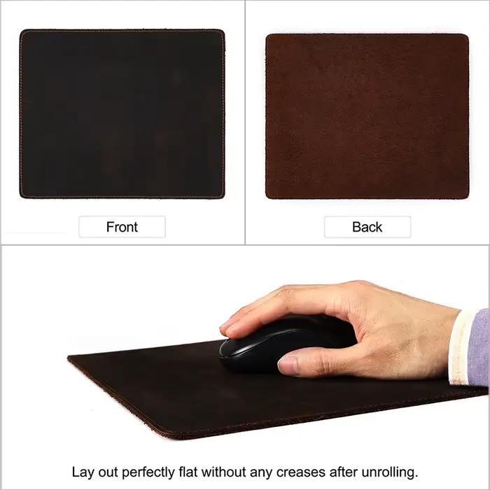 Tapis de souris en cuir