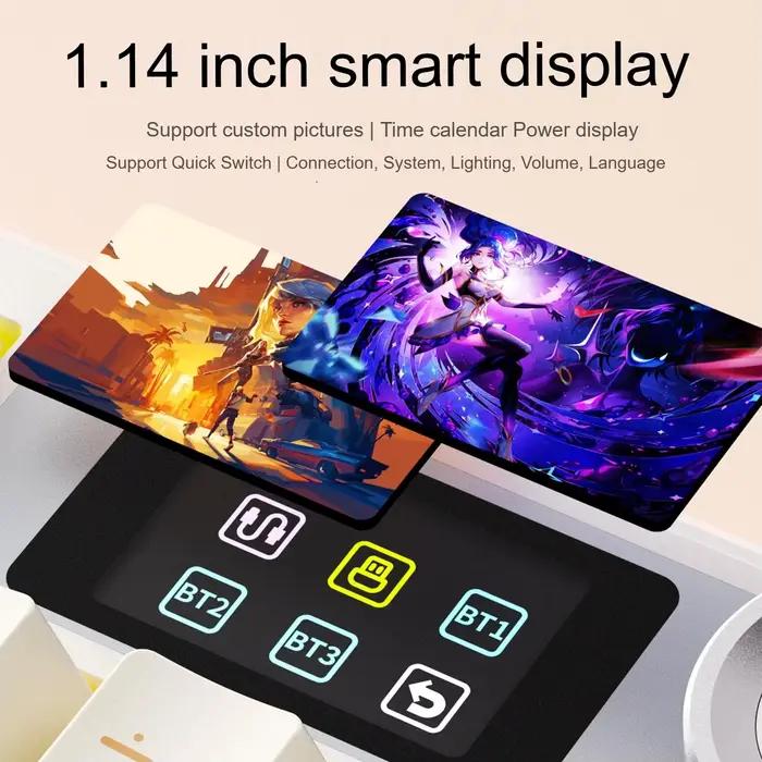 AULA F108 PRO clavier mécanique personnalisé 100% disposition rétro-éclairage rvb sans fil Bluetooth Hifi commutateur