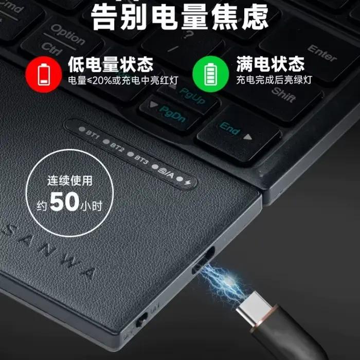 Clavier pliable SANWA, sans fil