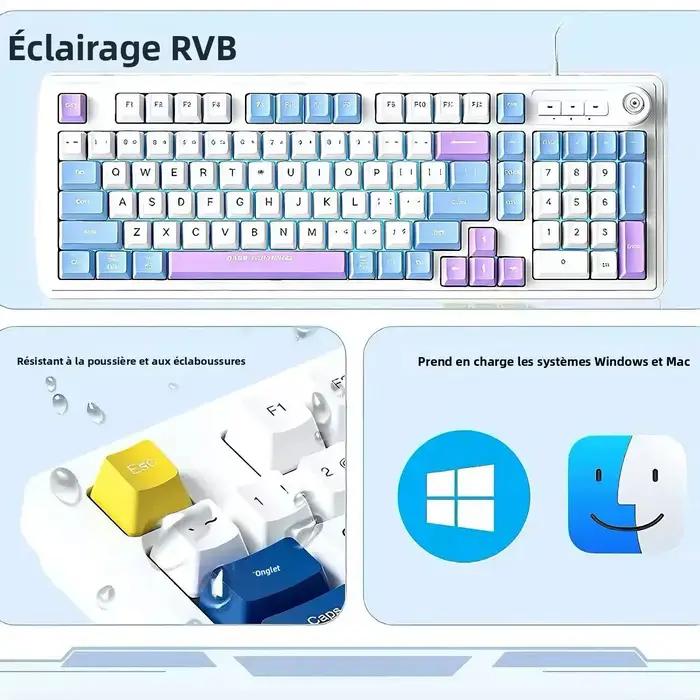 Clavier filaire à sensation mécanique