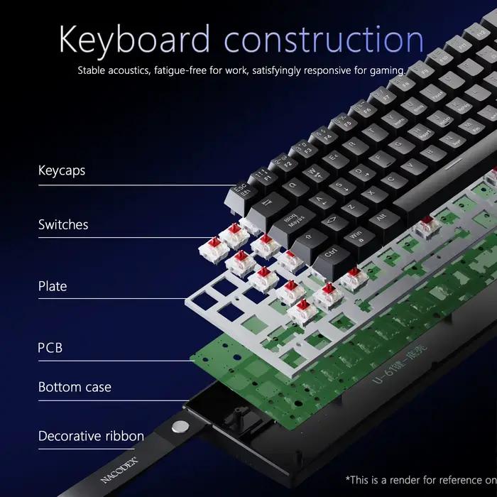 Clavier mécanique filaire Ajazz NK61