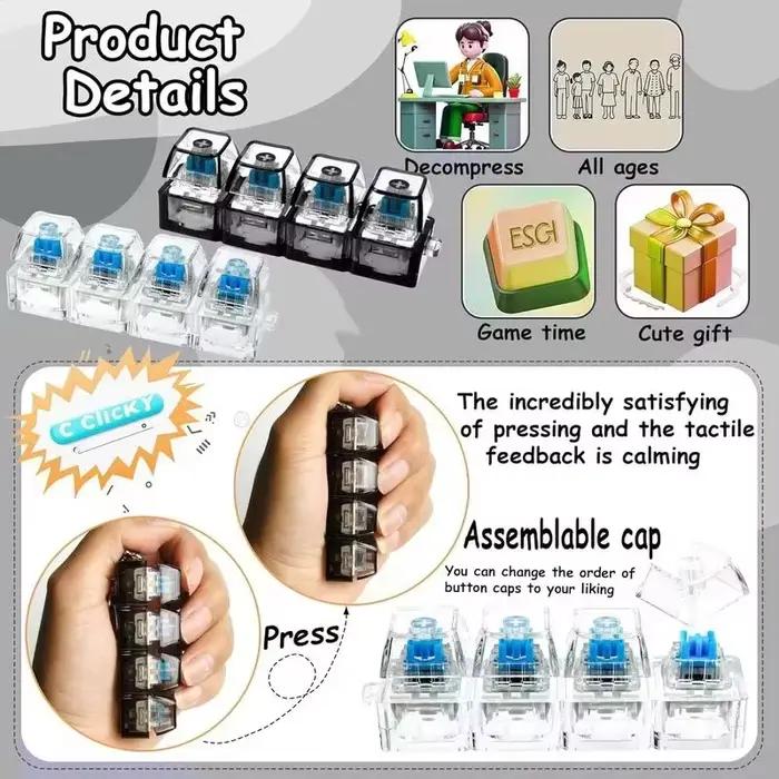 Clavier à 4 boutons pour le bout des doigts