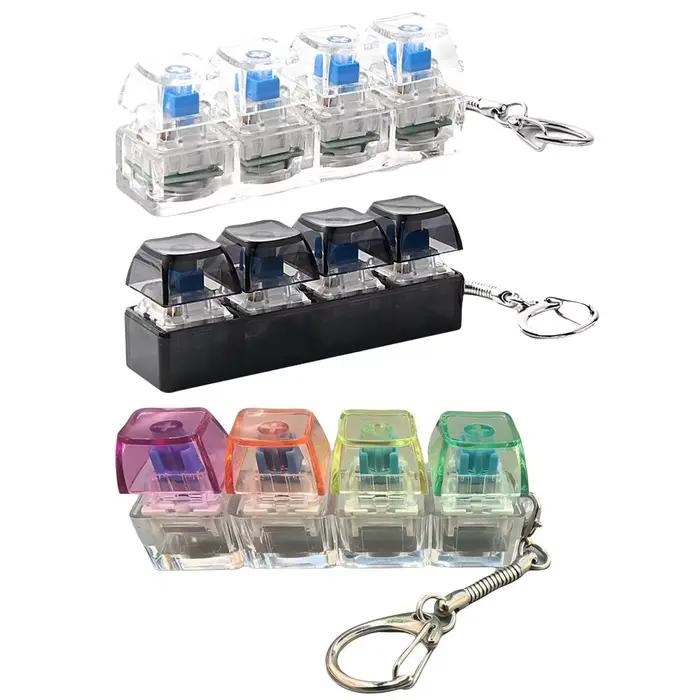 Porte-clés clavier mécanique à 4 touches