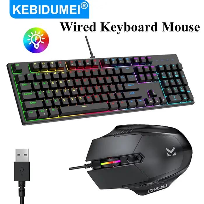 KEBIDUMEI – clavier mécanique RGB filaire USB