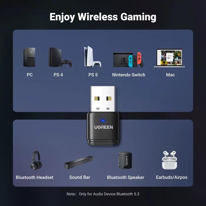 Transmetteur USB Bluetooth 5.3 aptX HD AD