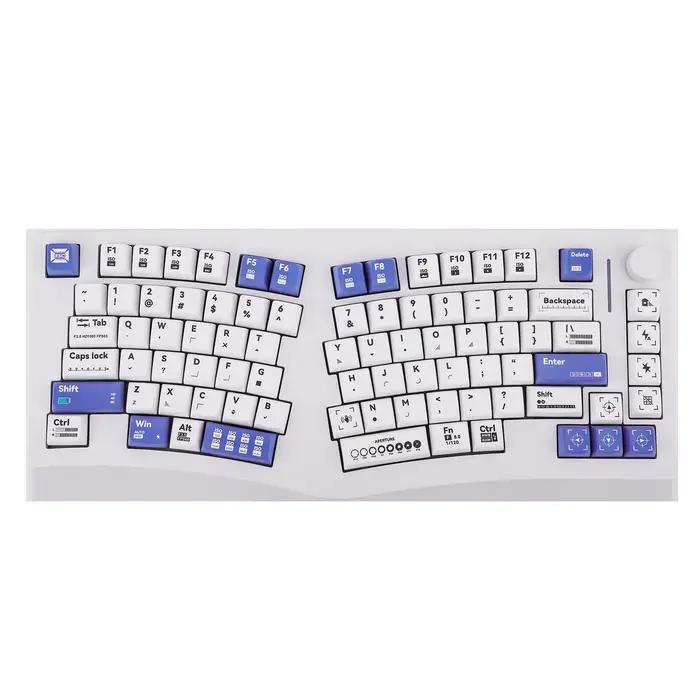 Feker Alice75 QMK/VIA Alice disposition joint en aluminium échange à chaud filaire/Bluetooth/2.4GHz clavier mécanique sans fil pour Win