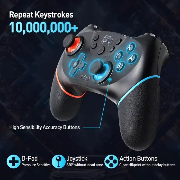 Sans fil Bluetooth pour Nintendo Switch et OLED Lite contrôleur PC manette de jeu contrôle ordinateur jeu Pad Mando commande jeu
