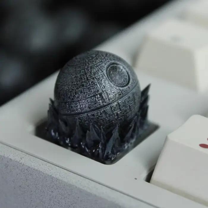 Death Star personnaliser Keycap résine 3D Artisan fait à la main clé capuchon cerise profil personnalisé clavier accessoires Esc clé cadeaux