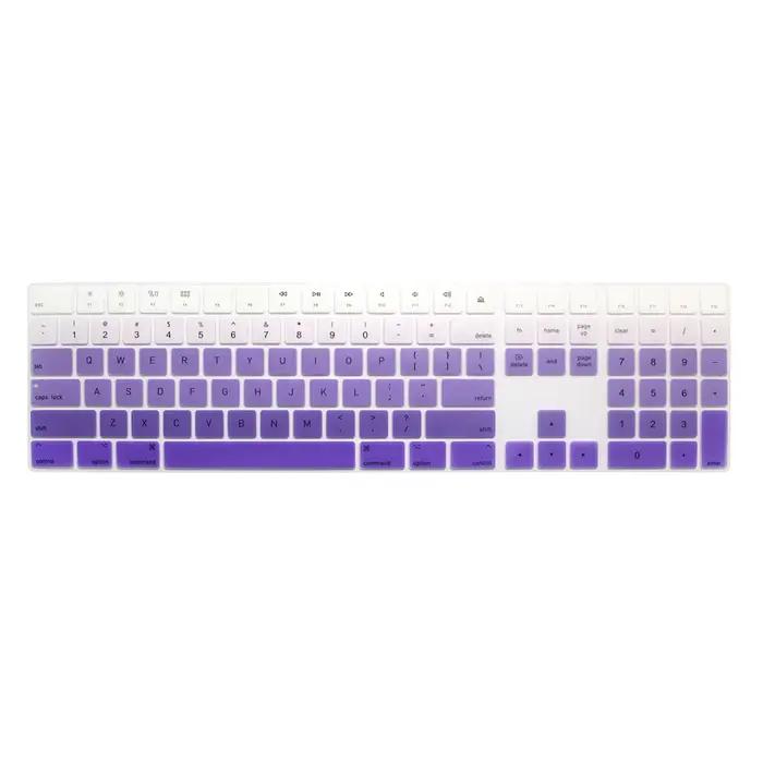 Coque de protection en silicone pour Apple Magic Keyboard A1843 avec pavé numérique modèle américain pour un clavier propre et en bon état occasions professionnelles et personnalisation