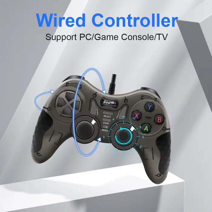 Manette de jeu noire et blanche
