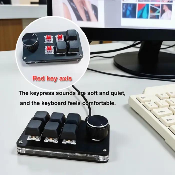 Clavier multimédia 6 touches + bouton unique