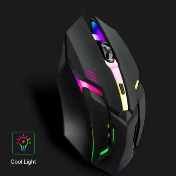 Souris de jeu filaire USB rétroéclairée par LED