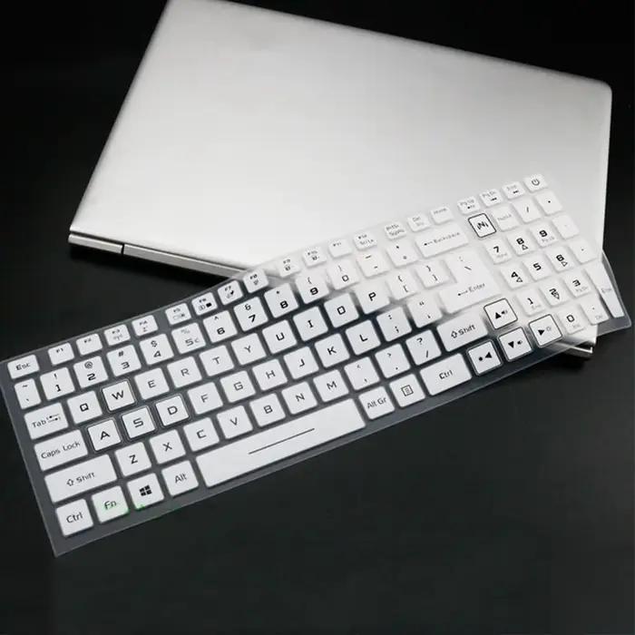 Housse de protection en silicone anti-poussière et imperméable pour clavier d'ordinateur portable, housse de clavier portable pour gamer et professionnel, protection élégante et hygiénique pour clavier d'ordinateur portable