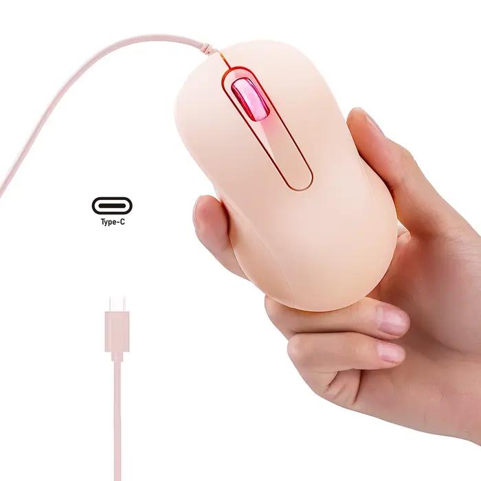 Souris filaire muette avec Interface de Type C