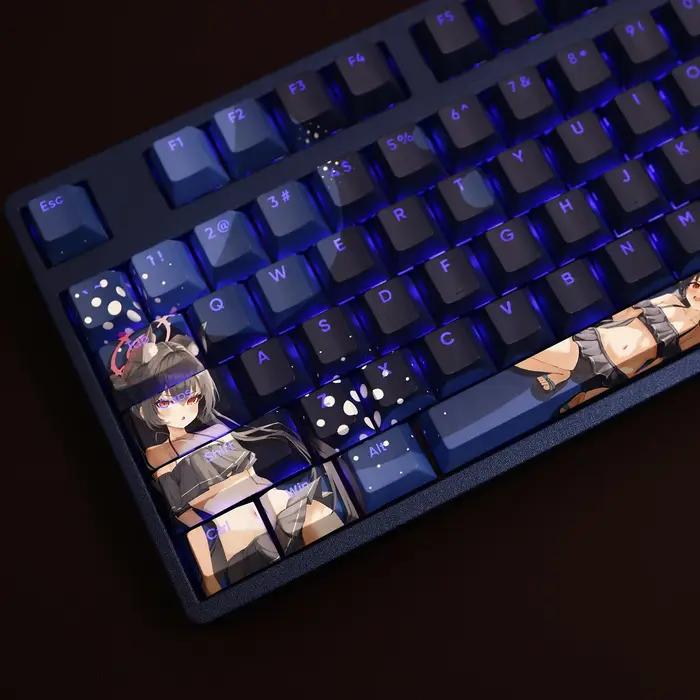 Kuromi Serika Blue Archive Game PBT Keycaps