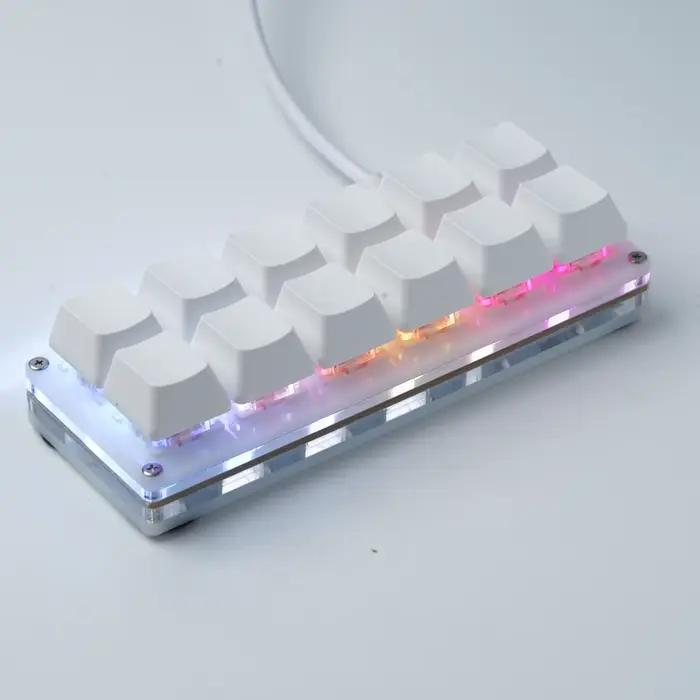 Bricolage personnalisé USB Mini clavier rvb Programmable Macro