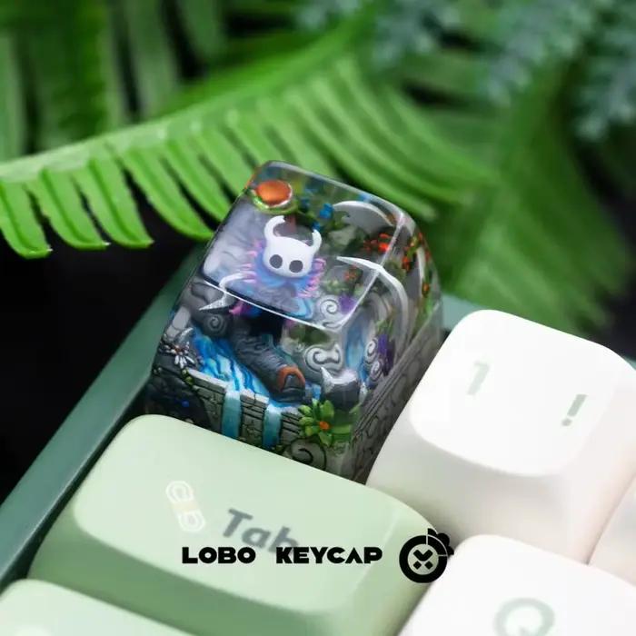 Creux chevalier jeu périphérique personnalisé résine Esc translucide Keycap clavier mécanique