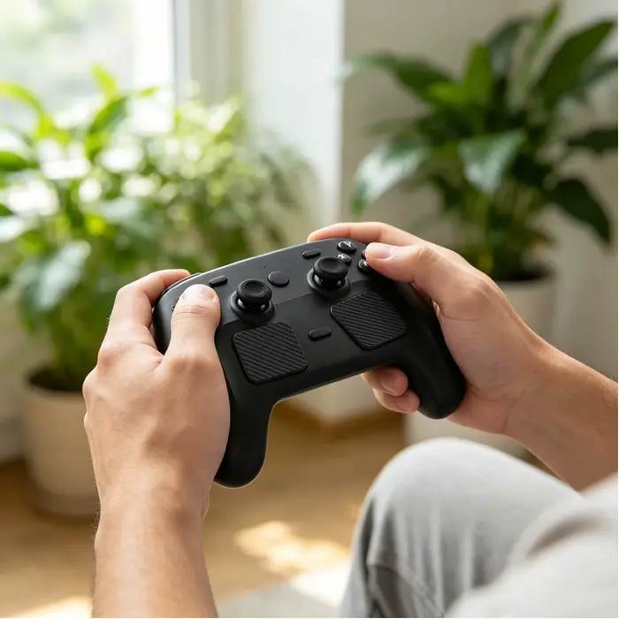 Ensemble de protection 12-en-1 pour manette Steam + capuchons de joystick en silicone + autocollants