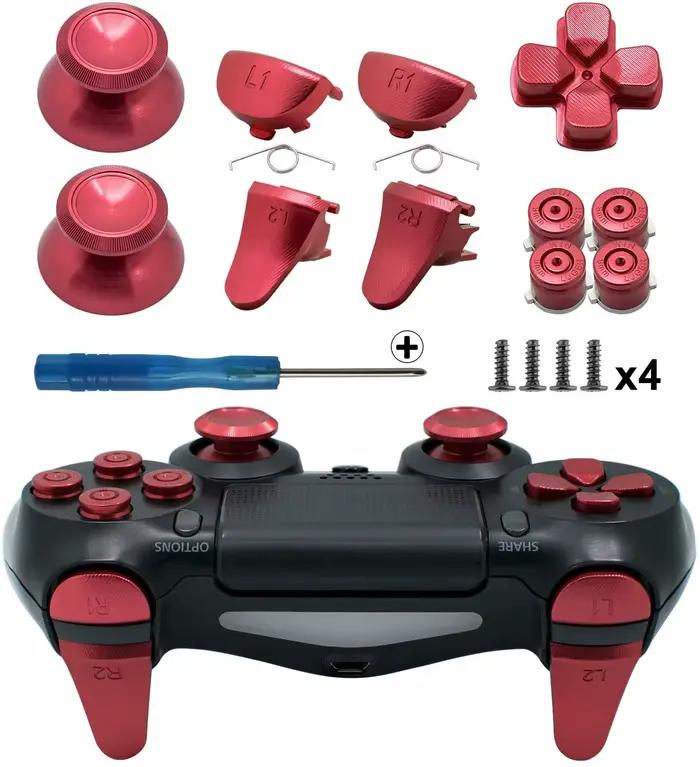 Boutons métalliques pour manette PS4 Slim/PS4 Pro