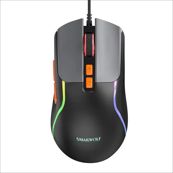 SMAILWOLF M18 – souris filaire USB pour ordinateur portable