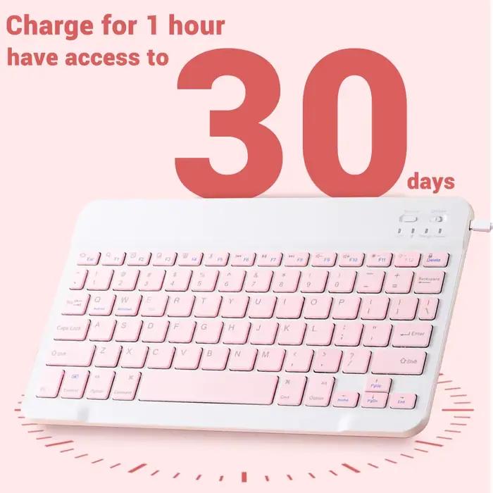 Clavier et Souris Bluetooth EMTRA Ergonomique pour Bureau à Domicile, Polyvalent, Multimédia, Compatible avec iOS, Android, Windows et Mac Occasions Spéciales